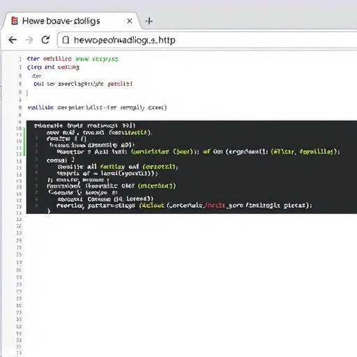 Screenshot of a website being developed, showing code and browser output.
